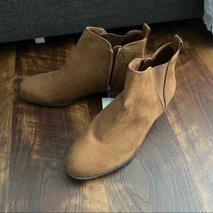NWT Suede ankle boots